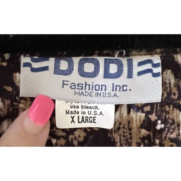 Dodi Fashion Inc. X Large Long Sleeve Rayon Dress Floral Lightweight Multicolor - Picture 5 of 7